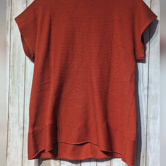 Cable & Gauge knit top size large. Burnt orange color. - Picture 5 of 6